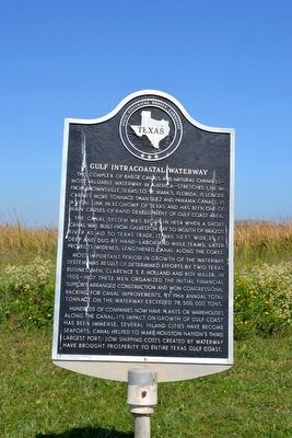 Gulf Intracoastal Waterway Marker. Click for full size. Gulf Intracoastal Waterway Marker image. Click for full size.