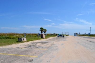 A view to the southeast towards Surfside Beach and the Gulf of Mexico image. Click for full size.