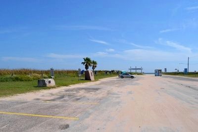 View to the Southwest towards Surfside Beach and the Gulf of Mexico - Old Location image. Click for full size.