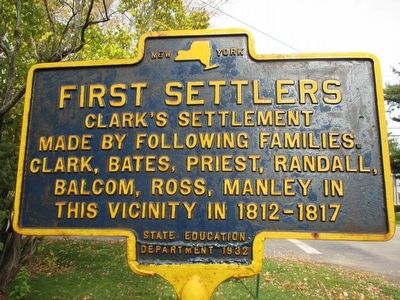 First Settlers Marker. Click for full size. First Settlers Marker image. Click for full size.