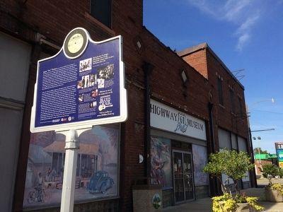 View of marker in front of Highway 61 Blues Museum.. Click for full size. View of marker in front of Highway 61 Blues Museum. image. Click for full size.