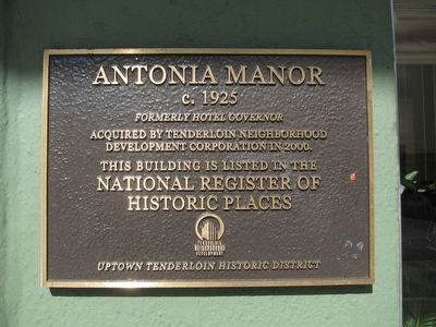 Antonia Manor Marker image. Click for full size.