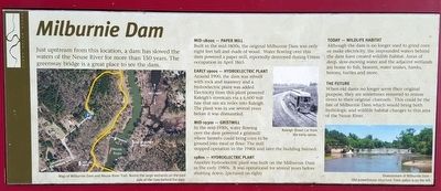 Milburnie Dam Marker image. Click for full size.