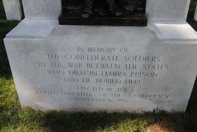 Confederate Soldiers Memorial Inscription image. Click for full size.