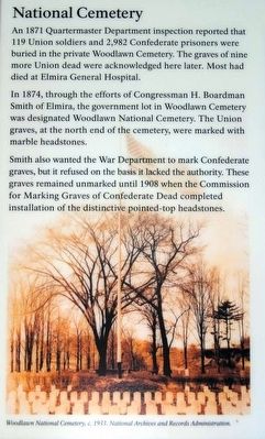 Woodlawn National Cemetery Marker image. Click for full size.