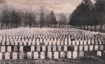 <i>Soldiers Graves at Woodlawn, Elmira, N.Y.</i> image. Click for full size.