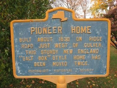 Pioneer Home Marker. Click for full size. Pioneer Home Marker image. Click for full size.