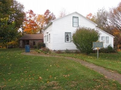 Pioneer Home & Marker. Click for full size. Pioneer Home & Marker image. Click for full size.