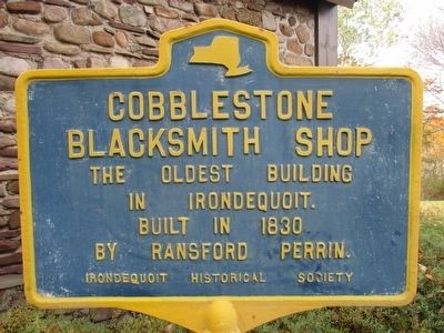 Cobblestone Blacksmith Shop Marker. Click for full size. Cobblestone Blacksmith Shop Marker image. Click for full size.