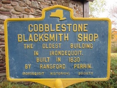 Cobblestone Blacksmith Shop Marker image. Click for full size.