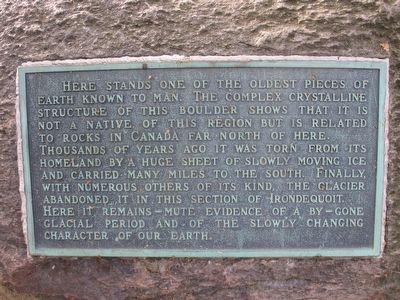 Plaque on Boulder. Click for full size. Plaque on Boulder image. Click for full size.
