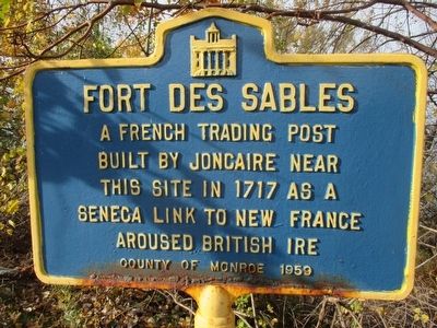 Fort Des Sables Marker image. Click for full size.