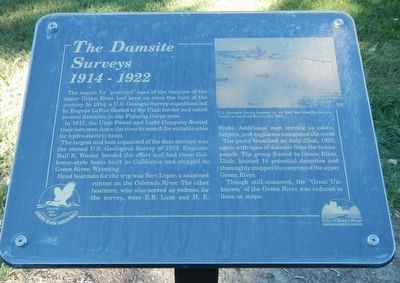 The Damsite Surveys Marker image. Click for full size.