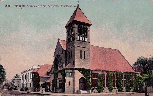 <i>First Unitarian Church, Oakland, California</i> image. Click for full size.