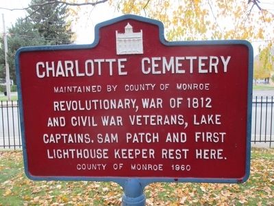 Charlotte Cemetery Marker. Click for full size. Charlotte Cemetery Marker image. Click for full size.
