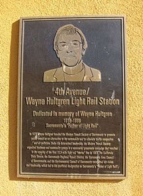 4th Avenue / Wayne Hultgren Light Rail Station Marker image. Click for full size.