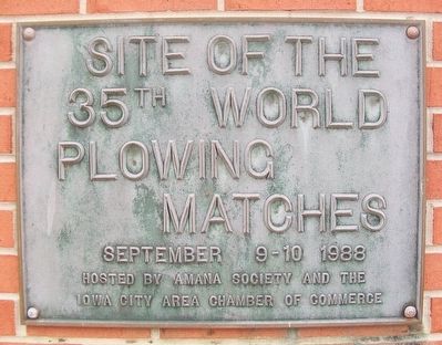 Site of the 35th World Plowing Matches Marker image. Click for full size.