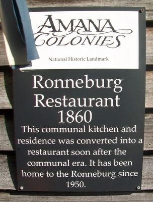 Ronneburg Restaurant Marker. Click for full size. Ronneburg Restaurant Marker image. Click for full size.