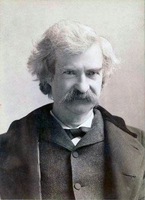 Samuel Langhorne Clemens (Mark Twain) (1835-1910) image. Click for full size.