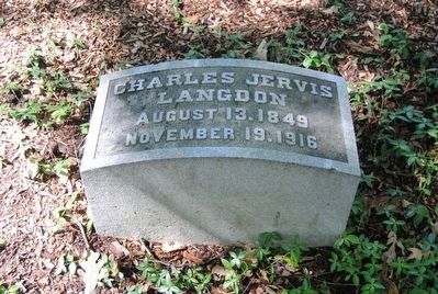 Charles Jervis Langdon Tombstone<br>August 13, 1849<br>November 19, 1916 image. Click for full size.