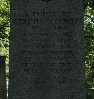 Augustus W. Cowles Monument. Click for full size. Augustus W. Cowles Monument image. Click for full size.