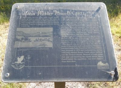John Wesley Powell, 1871 Marker. Click for full size. John Wesley Powell, 1871 Marker image. Click for full size.