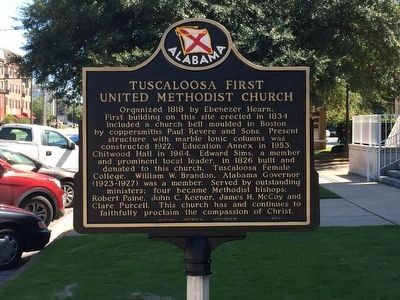 Tuscaloosa First United Methodist Church Marker image. Click for full size.
