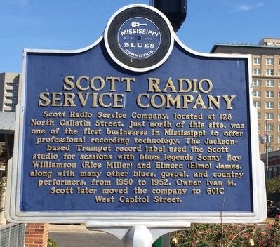 Scott Radio Service Company Marker (Front) image. Click for full size.