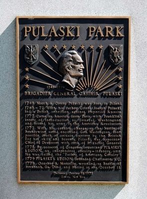 Pulaski Park Monument. Click for full size. Pulaski Park Monument image. Click for full size.