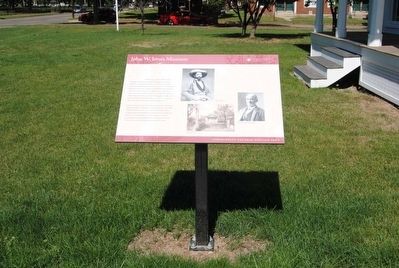 John W. Jones Museum Marker. Click for full size. John W. Jones Museum Marker image. Click for full size.