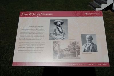John W. Jones Museum Marker. Click for full size. John W. Jones Museum Marker image. Click for full size.