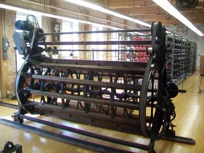 Historic Amana Woolen Mill Equipment. Click for full size. Historic Amana Woolen Mill Equipment image. Click for full size.