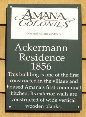 Ackermann Residence Marker image. Click for full size.