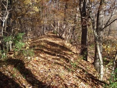 The earthen dam section of the Big Dam. Click for full size. The earthen dam section of the Big Dam image. Click for full size.