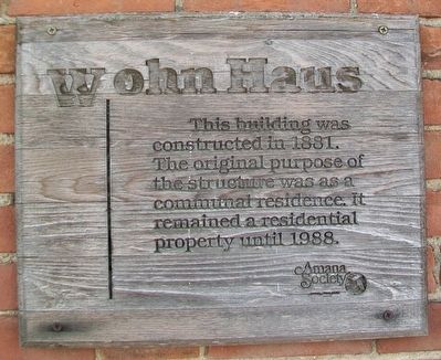 Wohn Haus Marker. Click for full size. Wohn Haus Marker image. Click for full size.
