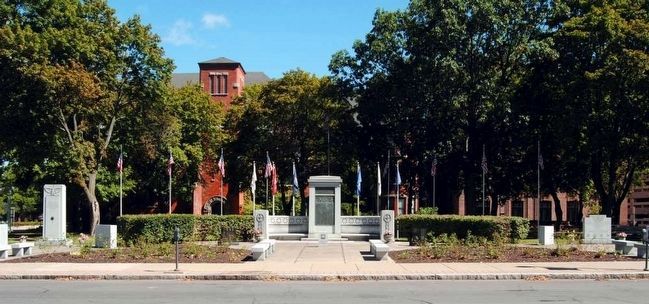 Chemung County World War II Monument (Left) image. Click for full size.