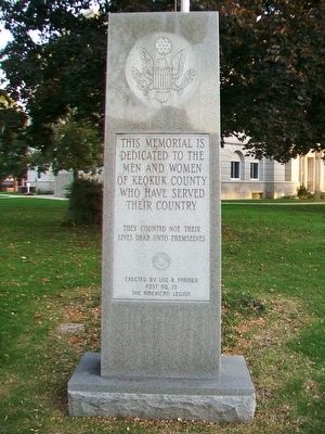 Veterans Memorial. Click for full size. Veterans Memorial image. Click for full size.