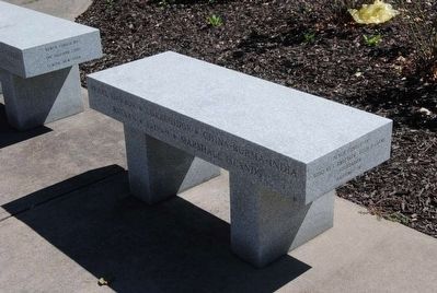 Chemung County World War II Monument Memorial Bench image. Click for full size.