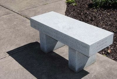 Chemung County World War II Monument Memorial Bench image. Click for full size.
