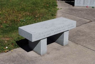 Chemung County World War II Monument Memorial Bench image. Click for full size.