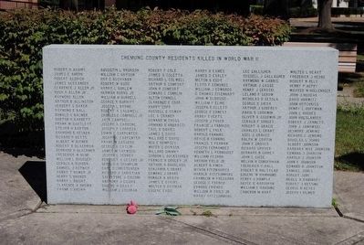 Chemung County World War II Monument<br>North Tablet image. Click for full size.