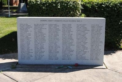 Chemung County World War II Monument<br>South Tablet image. Click for full size.