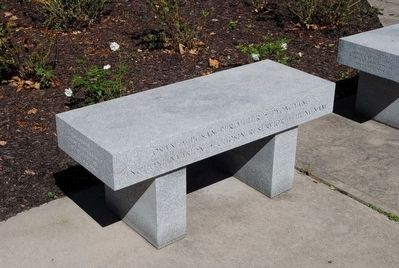 Chemung County Korea and Vietnam Monument Memorial Bench image. Click for full size.