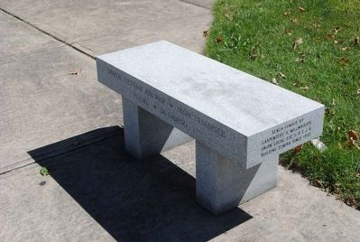 Chemung County Korea and Vietnam Monument Memorial Bench image. Click for full size.