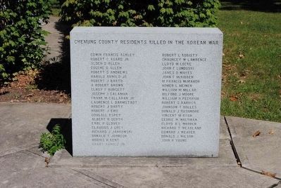 Chemung County Residents Killed in the Korean War image. Click for full size.