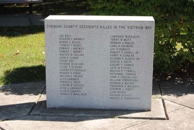 Chemung County Residents Killed in the Vietnam War image. Click for full size.