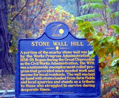 Stone Wall Hill Marker image. Click for full size.