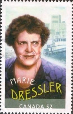 Marie Dressler Canadian Postage Stamp image. Click for full size.
