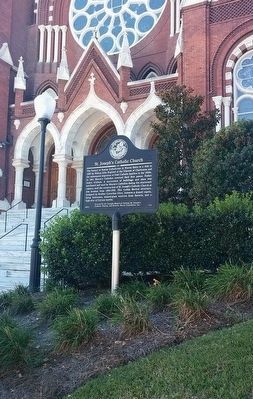 St. Joseph's Catholic Church Marker. Click for full size. St. Joseph's Catholic Church Marker image. Click for full size.