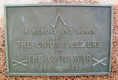 Civil War Memorial Marker. Click for full size. Civil War Memorial Marker image. Click for full size.
